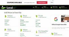 Desktop Screenshot of localgreenfees.com